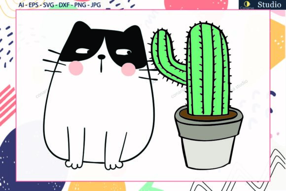 Cat and Cactus Floral Svg Review