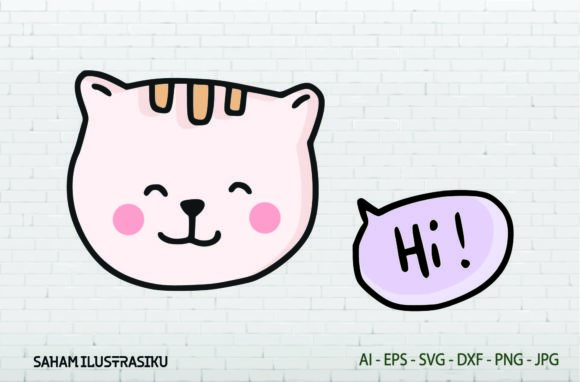 Cat Animals Say HI Svg Review
