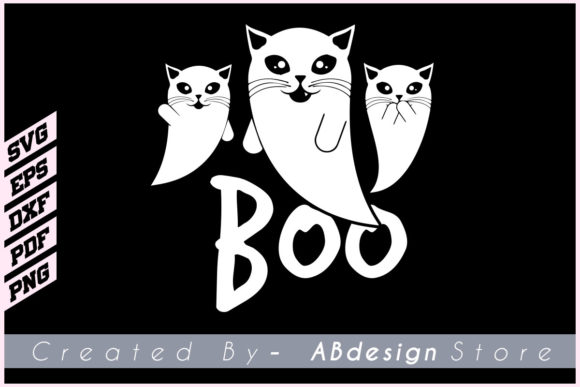 Cat Boo T Shirt Design SVG Review