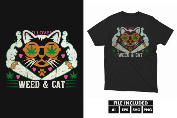 Cat Cannabis Weed T-Shirt SVG File Review