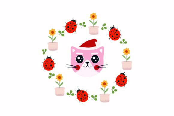 Cat for Christmas Door Decorations Svg Review