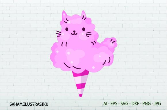 Cat Ice Cream Kawaii Svg Review for Embroidery Projects