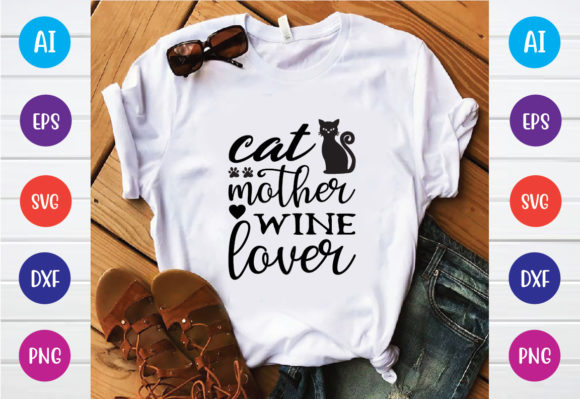 Cat Mother Wine Lover Svg Design Review
