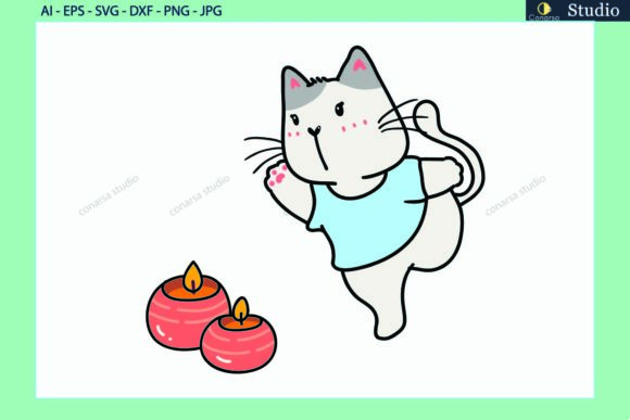 Cat Pet Pose Yoga Candle Svg Review