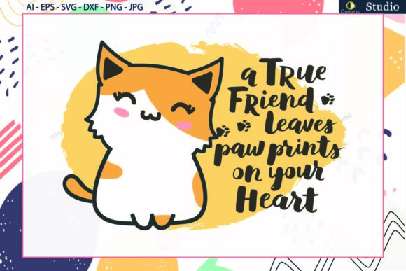 Cat Quotes Watercolor Embroidery Design