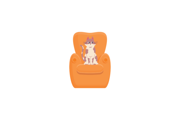 Cat Sitting on Sofa Animals Svg Review