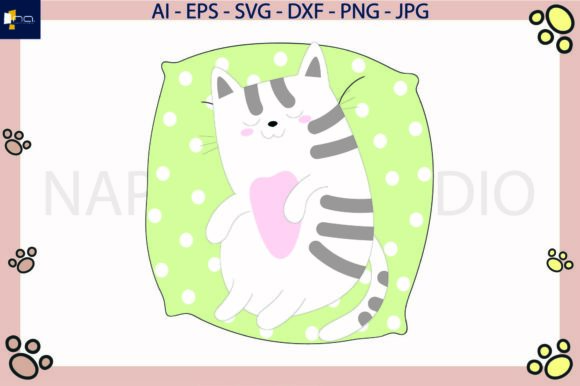 Cat Sleep Pillow Green Svg Review