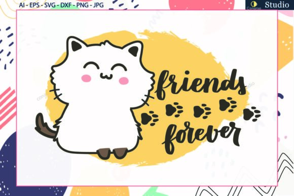 Cat White - Animals - Quote Svg Review