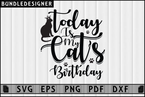 Cat’s Birthday Design Vector SVG Review