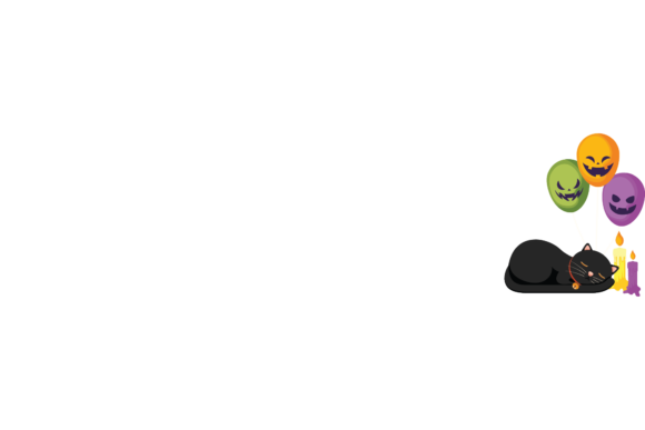 Halloween Cat Black Ghost and Balloon Svg Review