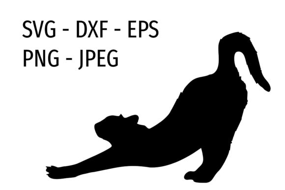 Stretching Cat Silluoette Review for Embroidery Projects